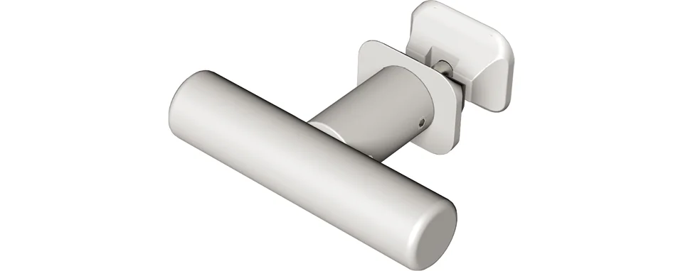 BEMM T-Haken TUBE 18 SW – Kleiderhaken im T-Design, 75 mm, 18 mm, horizontal/vertikal montierbar