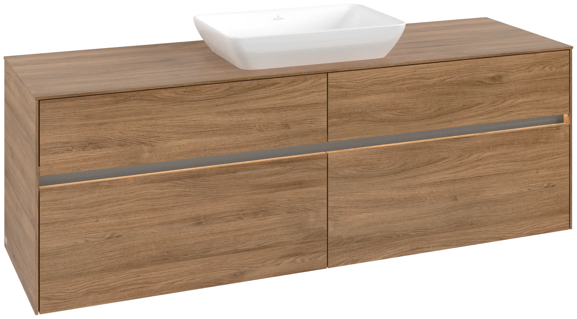 Villeroy & Boch Collaro Waschbeckenunterschrank C120B0, 1600x548x500mm, Kansas Oak