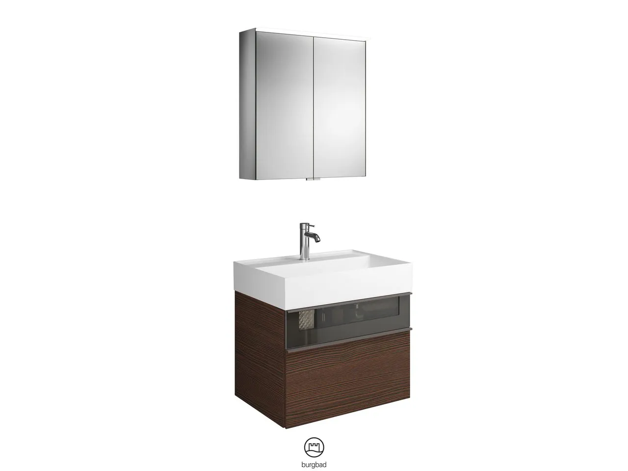 burgbad Badmöbelset „Yumo“ in Weiß Hochglanz burgbad Badmöbelset „Yumo“ in Weiß Hochglanz