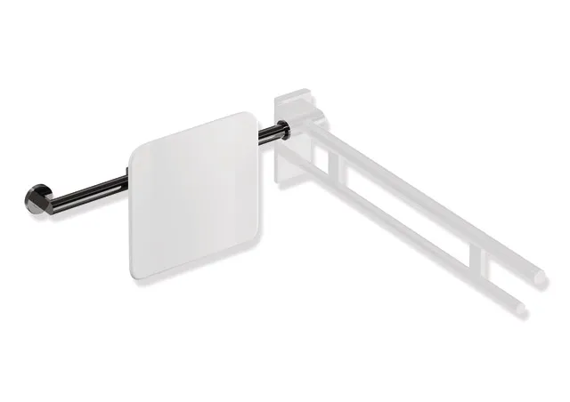 Rückenstütze, System 900, Anbindung Edst. PVD., Lehne Kst., weiß, Achsmaß verstellbar 616-716 mm, T: 150 mm, einseitig Wandmontage mit Rosetten (rechts), einseitig Montage an SK-Griffen, Design (A) (links), in Farbe CK (messing glänzend) Rückenstütze, System 900, Anbindung Edst. PVD., Lehne Kst., weiß, Achsmaß verstellbar 616-716 mm, T: 150 mm, einseitig Wandmontage mit Rosetten (rechts), einseitig Montage an SK-Griffen, Design (A) (links), in Farbe CK (messing glänzend)