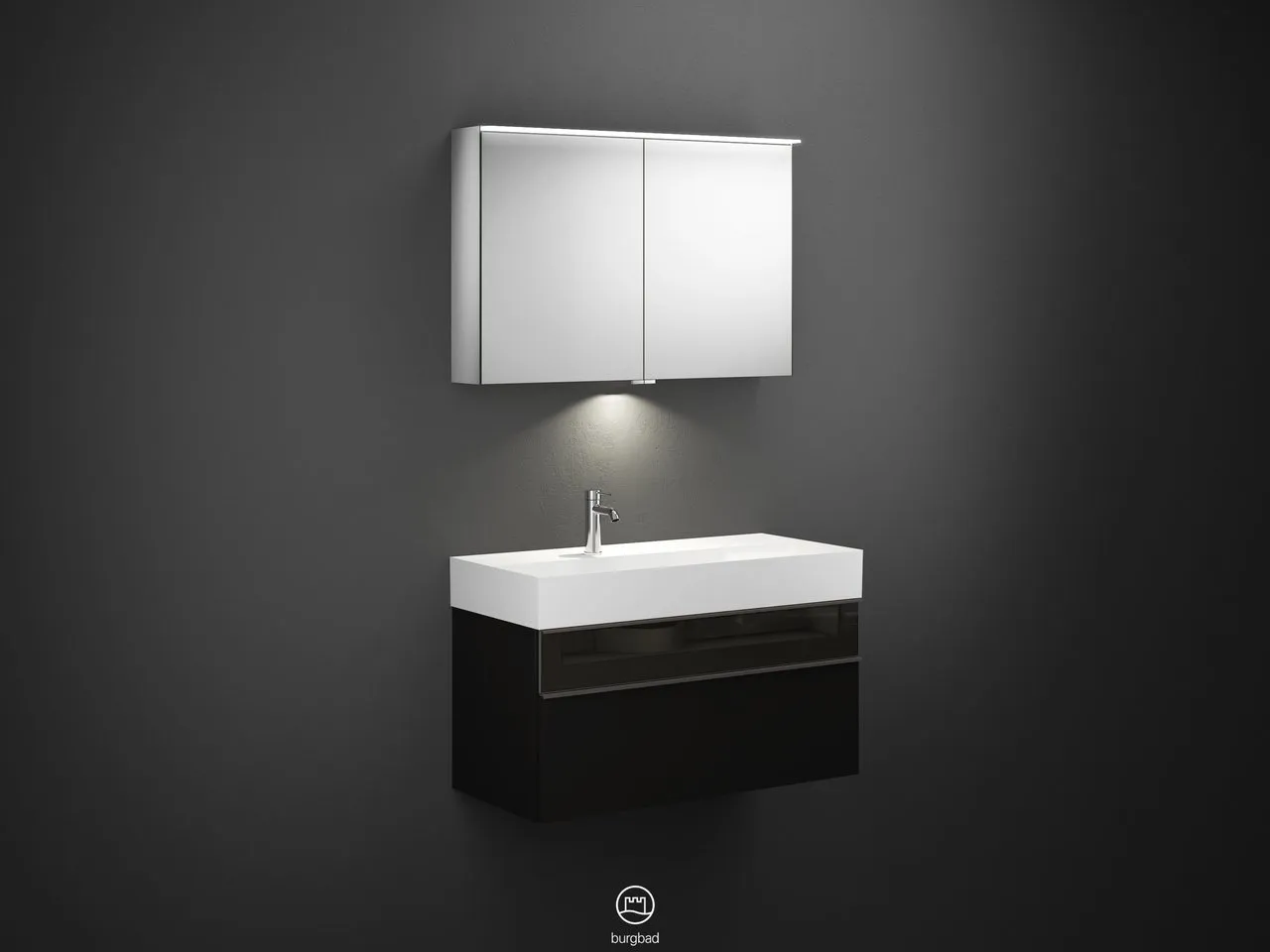 burgbad Yumo PG2 Badmöbelset SFLA102