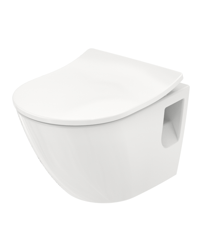 Toto WC-Sitz extra flach mit Absenkautomatik 394 × 478 × 68 mm in weiß Toto WC-Sitz extra flach mit Absenkautomatik 394 × 478 × 68 mm in weiß