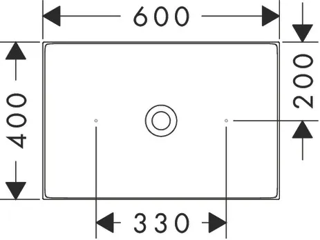 AXOR Suite Waschbecken & Badewannen Aufsatzwaschtisch 600/400 ohne Hahnloch und Überlauf Chrom AXOR Suite Waschbecken & Badewannen Aufsatzwaschtisch 600/400 ohne Hahnloch und Überlauf Chrom