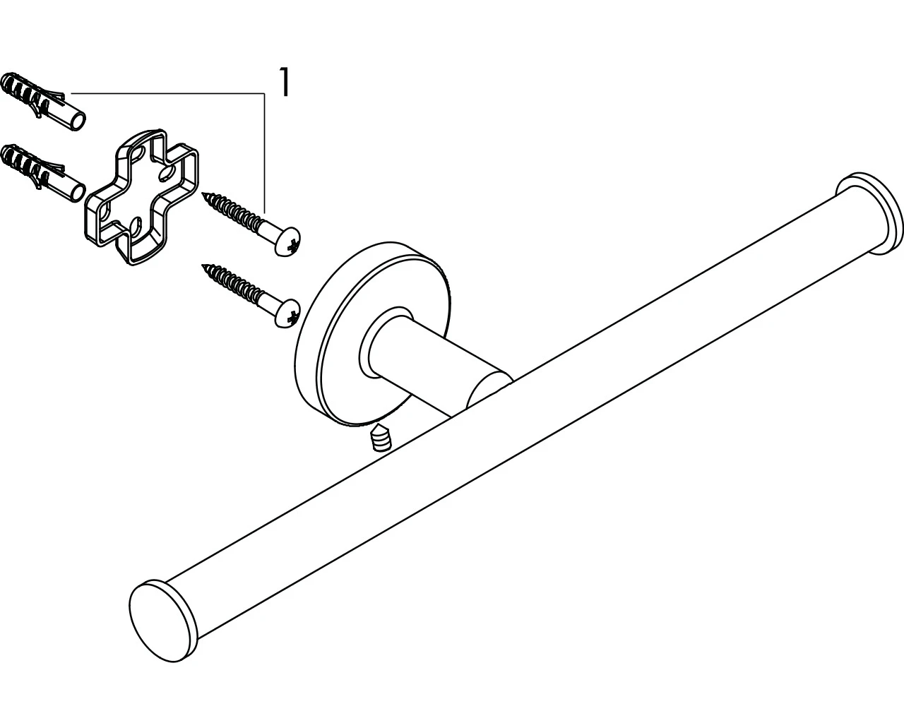 Ersatzpapierrollenhalter Logis Universal chrom