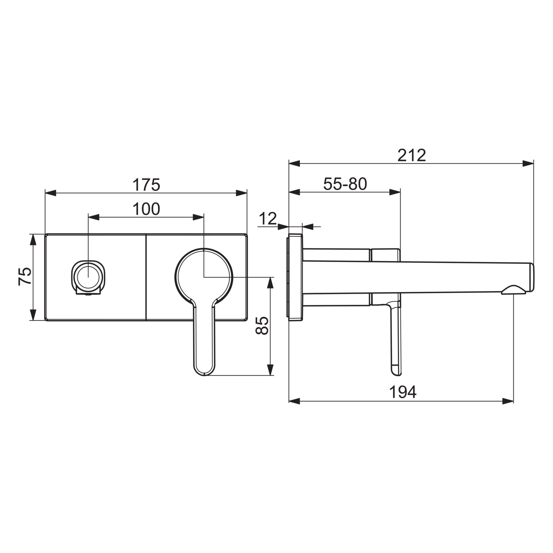 Einhebelmischer Fertigmontageset für Waschtischbatterie DESIGNO Style 5109 Rosette eckig Ausladung 194mm DN15 Einhebelmischer Fertigmontageset für Waschtischbatterie DESIGNO Style 5109 Rosette eckig Ausladung 194mm DN15