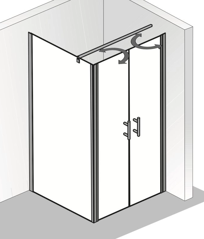 HSK gerahmte Seitenwand für Pendeltür „Favorit Nova“ Glas Mattierung mittig (65 cm), Profile Weiß, für 800 mm, H: 1950 mm HSK gerahmte Seitenwand für Pendeltür „Favorit Nova“ Glas Mattierung mittig (65 cm), Profile Weiß, für 800 mm, H: 1950 mm