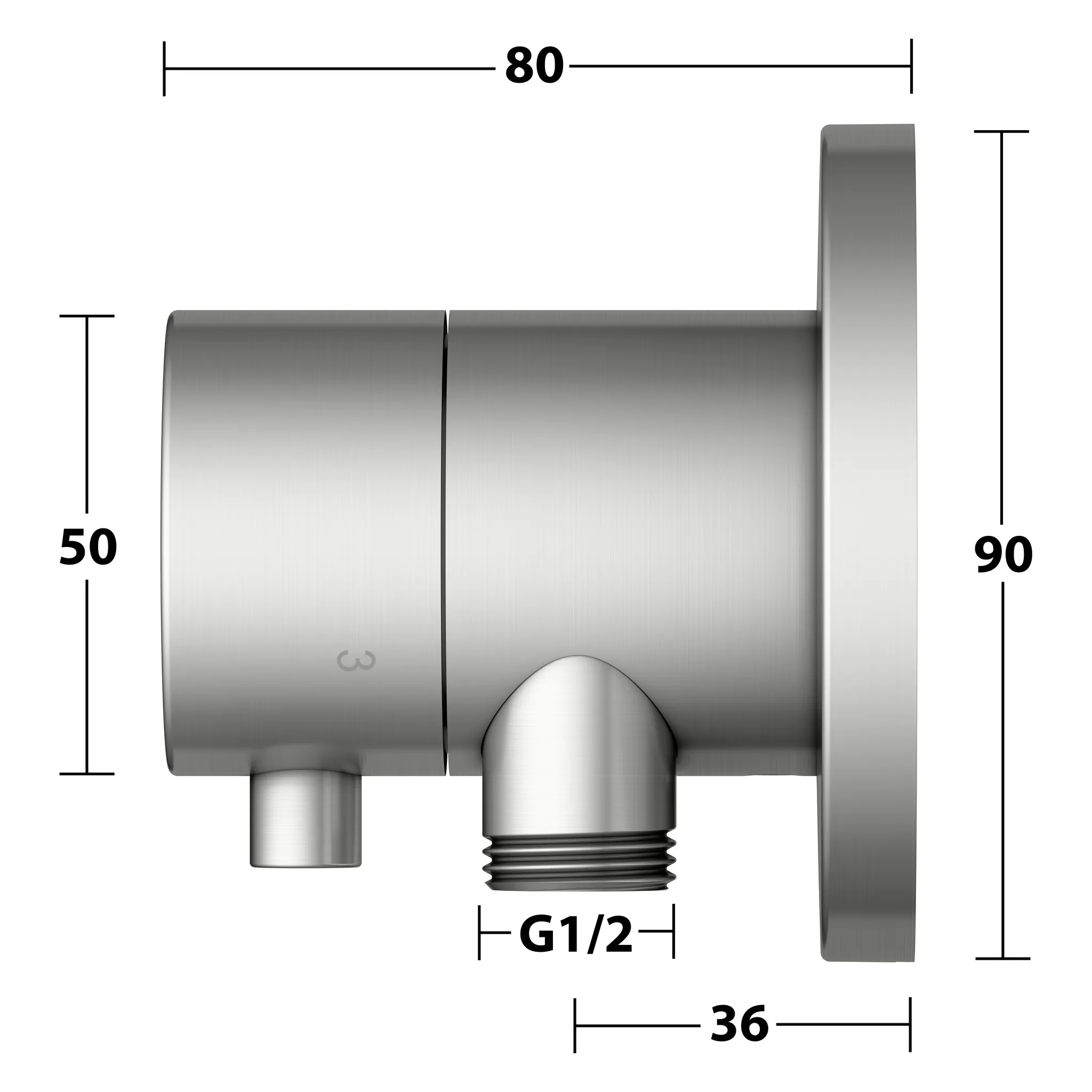 KEUCO IXMO Umstellventil Unterputz für 3 Verbraucher mit Schlauchanschluss IXMO Comfort, rund Edelstahl-finish KEUCO IXMO Umstellventil Unterputz für 3 Verbraucher mit Schlauchanschluss IXMO Comfort, rund Edelstahl-finish