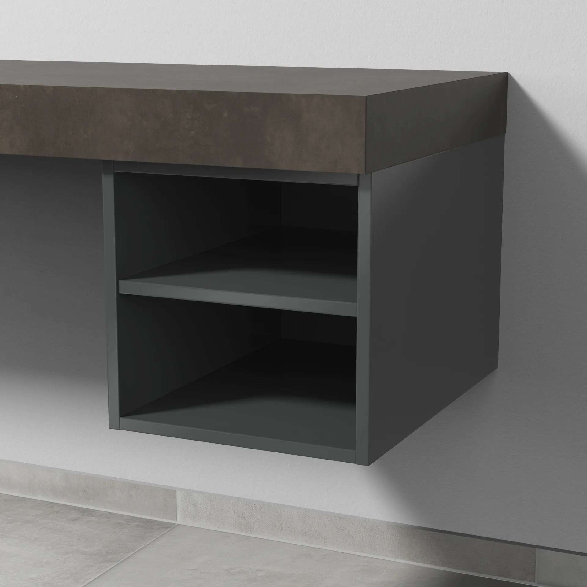 Sanipa Anbauregal „2morrow“ 350 × 340 × 498 mm in Anthrazit (glanz) Sanipa Anbauregal „2morrow“ 350 × 340 × 498 mm in Anthrazit (glanz)