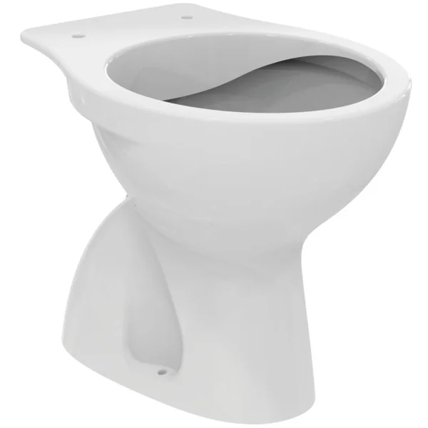 Ideal Standard Eurovit Standtiefspül-WC RimLS, spülrandlos, vertikaler Ablauf, weiß