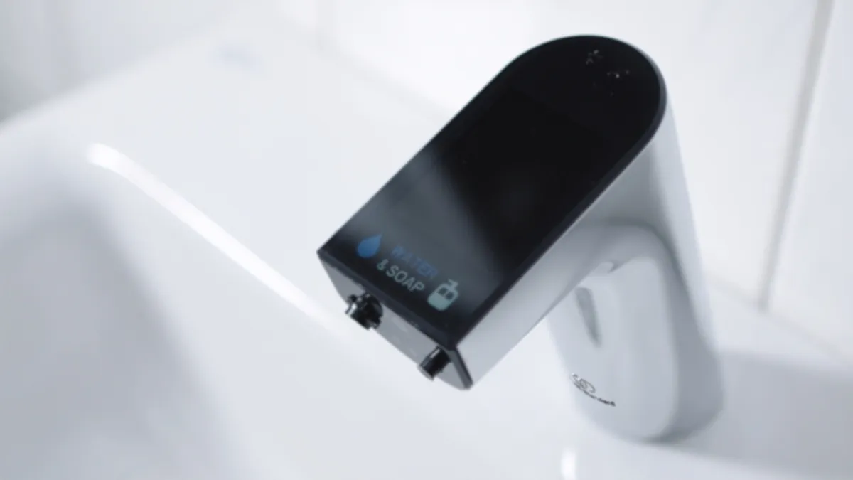 Sensor-Waschtischarmatur Intellimix, mit Seife, Chrom Sensor-Waschtischarmatur Intellimix, mit Seife, Chrom