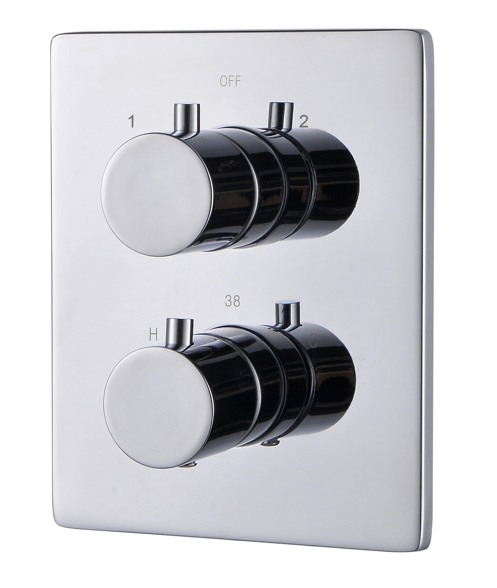 Fertigmontageset Thermostat-Batterie AqvaTherm zu Art. 092564750 C-Box - Thermoelement - Ab- und Umstellventil (2-Wege) - Abdeckrosette - Hülsen + Griffe - Sicherheitstaste - chrom Fertigmontageset Thermostat-Batterie AqvaTherm zu Art. 092564750 C-Box - Thermoelement - Ab- und Umstellventil (2-Wege) - Abdeckrosette - Hülsen + Griffe - Sicherheitstaste - chrom