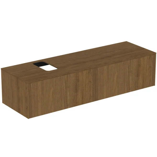 Ideal Standard Waschtischunterschrank „Conca“ 158,7 × 37 × 50,5 cm Walnuss dunkel Furnier Ideal Standard Waschtischunterschrank „Conca“ 158,7 × 37 × 50,5 cm Walnuss dunkel Furnier