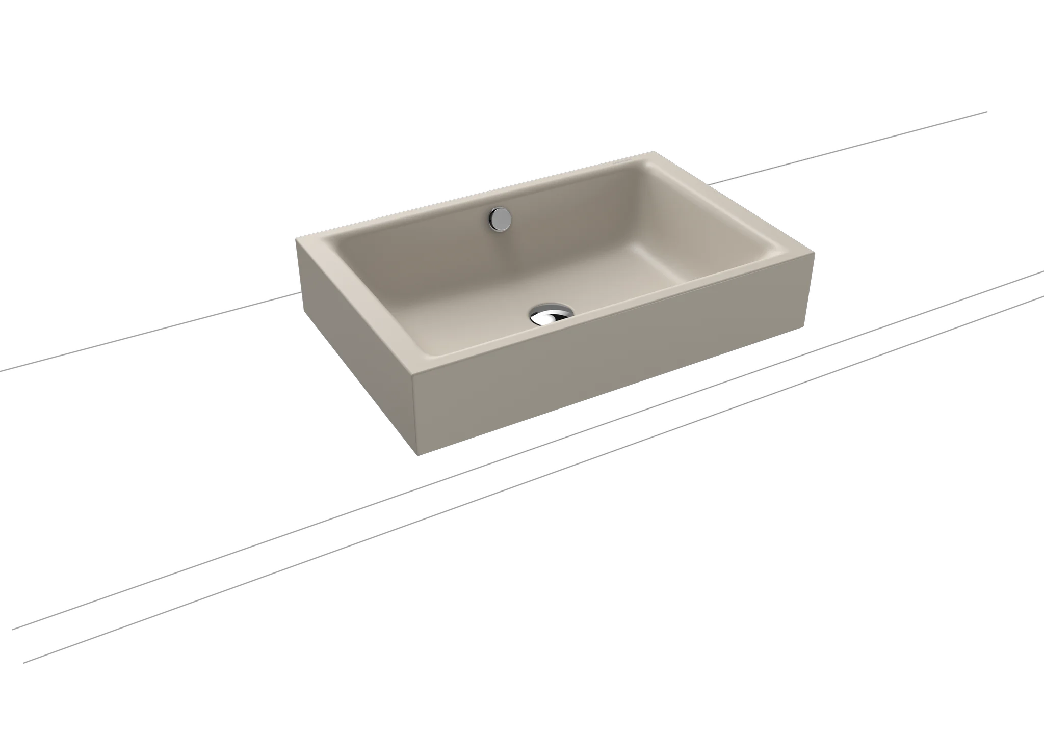 Kaldewei PURO S Aufsatzwaschtisch, 600x385 mm, Randhöhe 120 mm, warm grey 10, Perl-Effekt, Antidröhn, mit Überlauf, chrom Kaldewei PURO S Aufsatzwaschtisch, 600x385 mm, Randhöhe 120 mm, warm grey 10, Perl-Effekt, Antidröhn, mit Überlauf, chrom