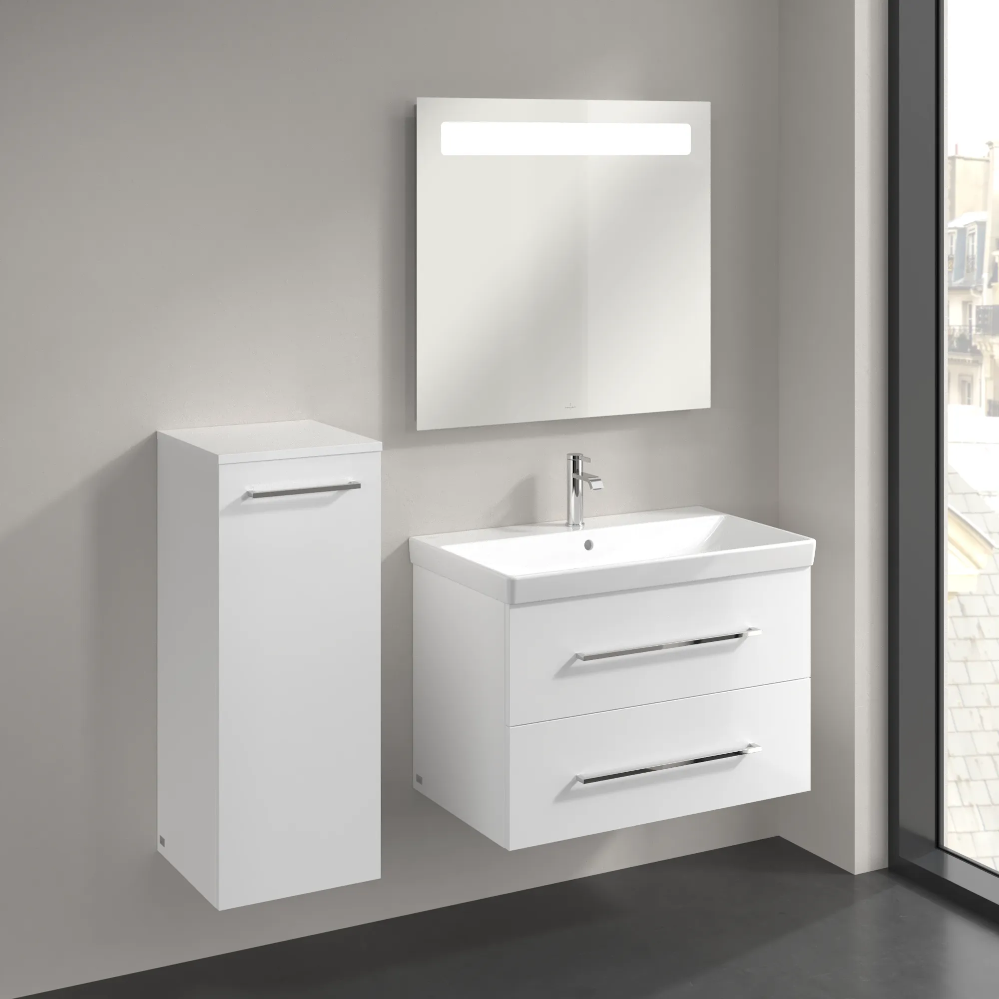 Villeroy & Boch Avento Seitenschrank A89500 350x890x405mm links Villeroy & Boch Avento Seitenschrank A89500 350x890x405mm links