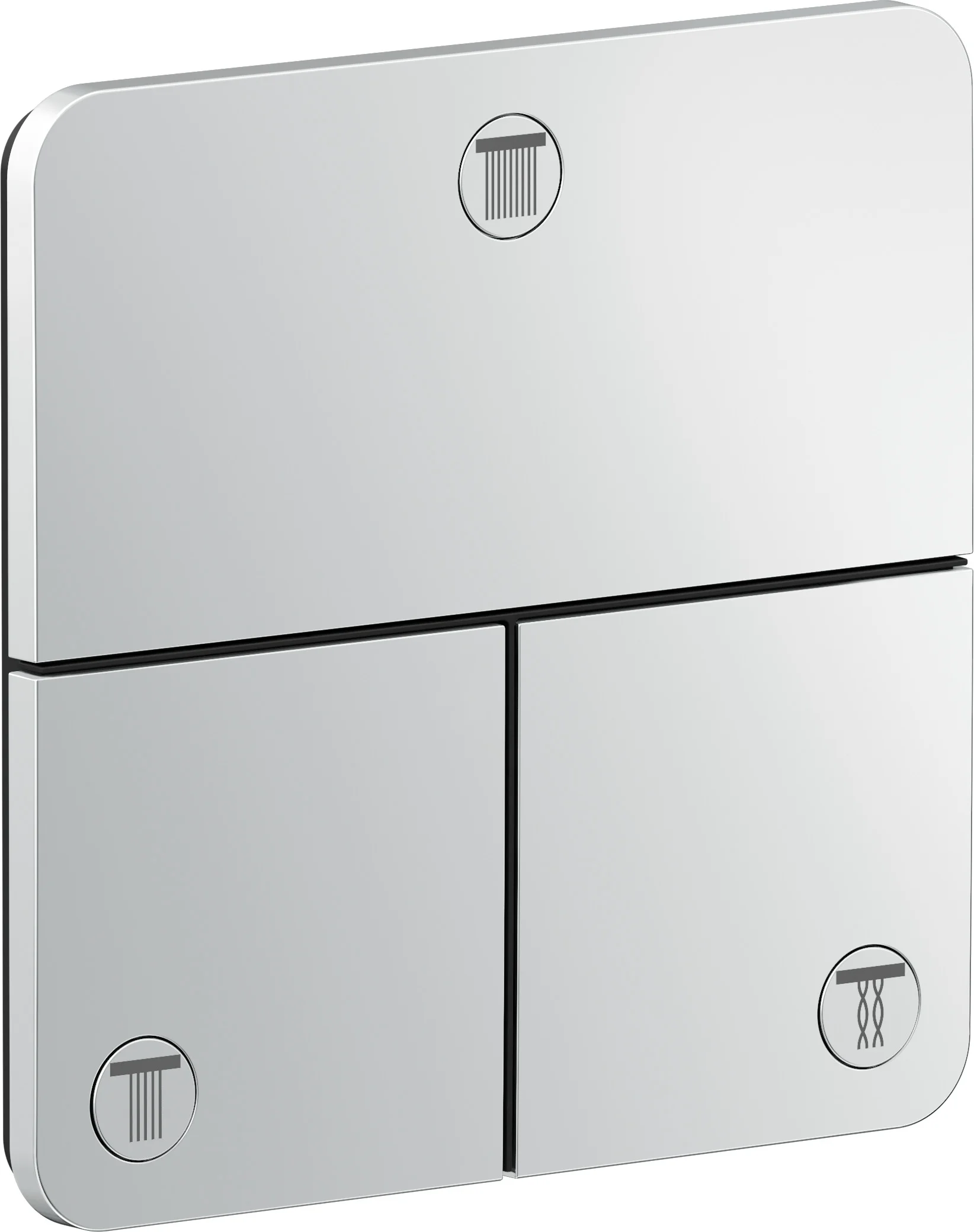 Hansgrohe AXOR ShowerSelect ID Absperrventil Unterputz, Chrom, 3 Verbraucher, 26 l/min Durchfluss, 1-10 bar Betriebsdruck Hansgrohe AXOR ShowerSelect ID Absperrventil Unterputz, Chrom, 3 Verbraucher, 26 l/min Durchfluss, 1-10 bar Betriebsdruck