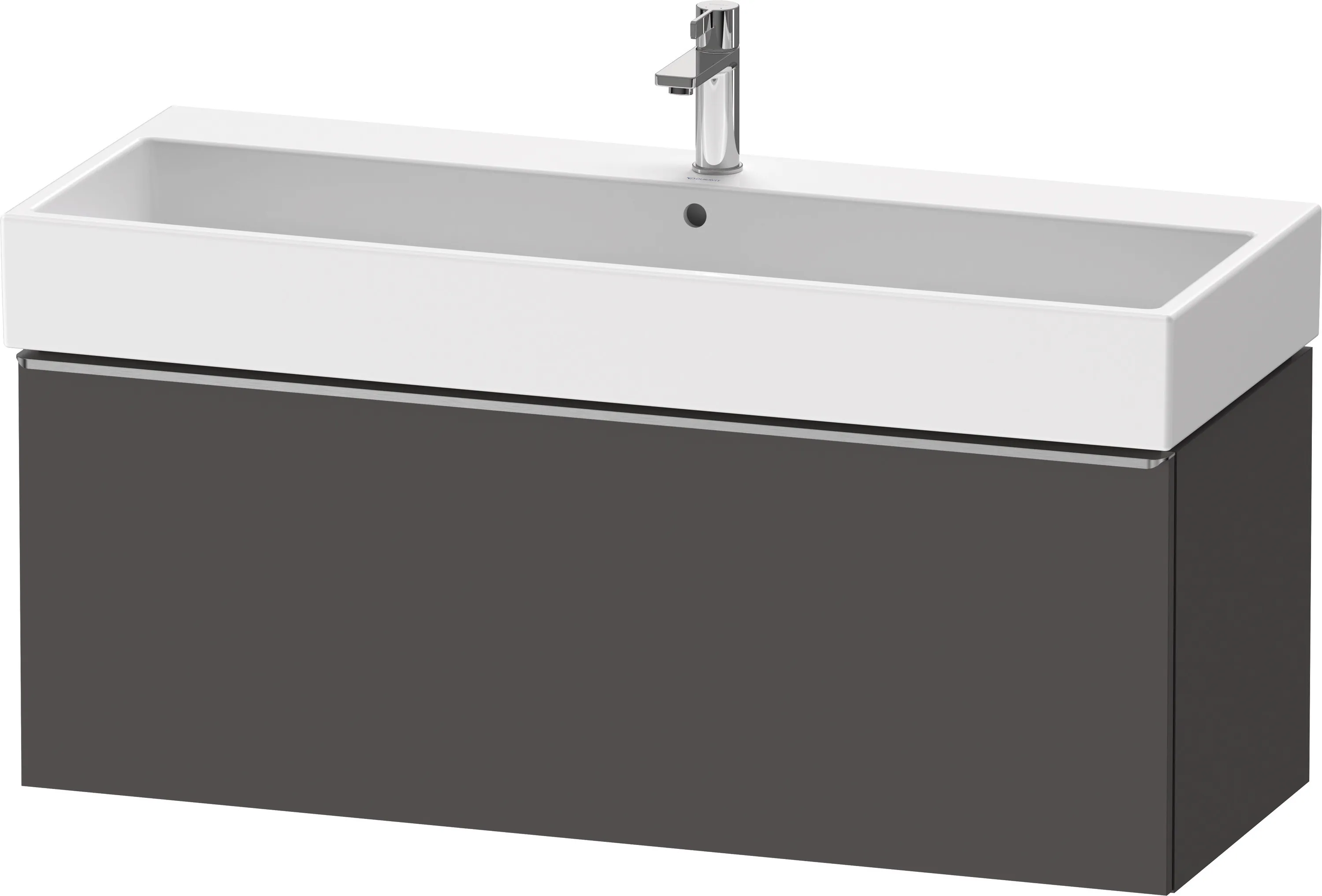 Duravit Waschtischunterschrank wandhängend „D-Neo“ 118,4 × 44 × 44,2 cm Graphit Matt