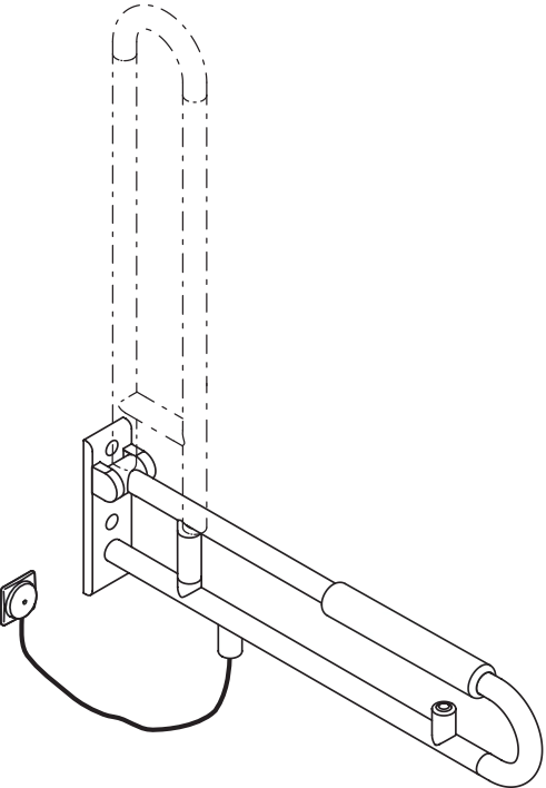 HEWI Stützklappgriff „Serie 801“