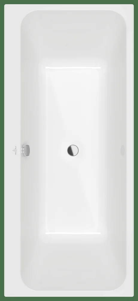 Villeroy & Boch Architectura Badewanne UAP180ARE2B1V, Rechteck, Whirlpoolsystem, 1800x800mm, Weiß Alpin