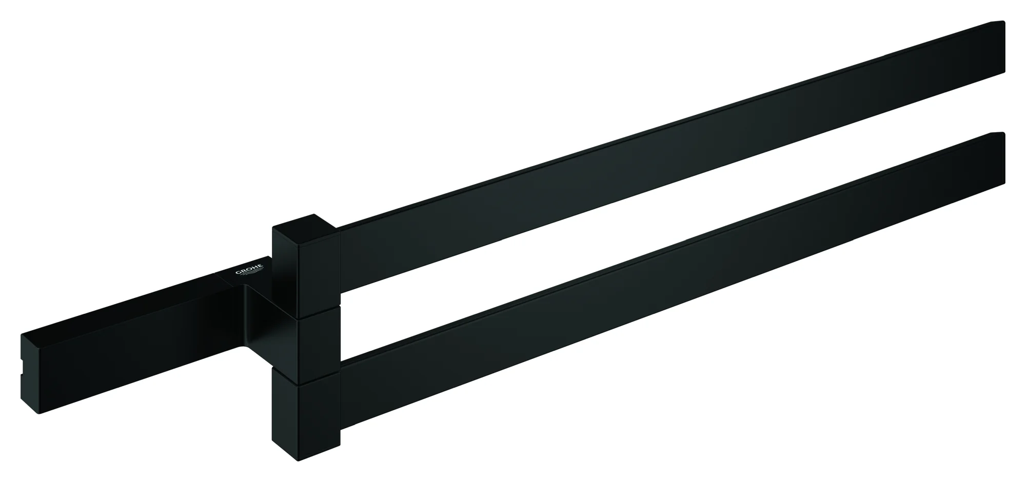 Grohe Handtuchhalter „Selection Cube“, Befestigung verdeckt, 2-armig in matte black