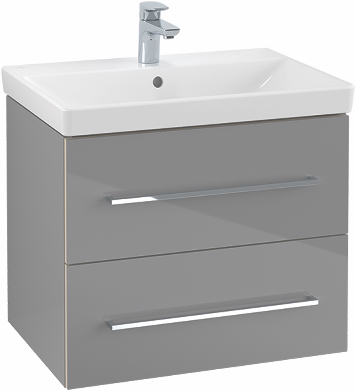 Villeroy & Boch Waschtischunterschrank „Avento“ für Schrankwaschtisch 63 × 51,4 × 45,2 × 45,2 cm in Nordic Oak, Soft Closing