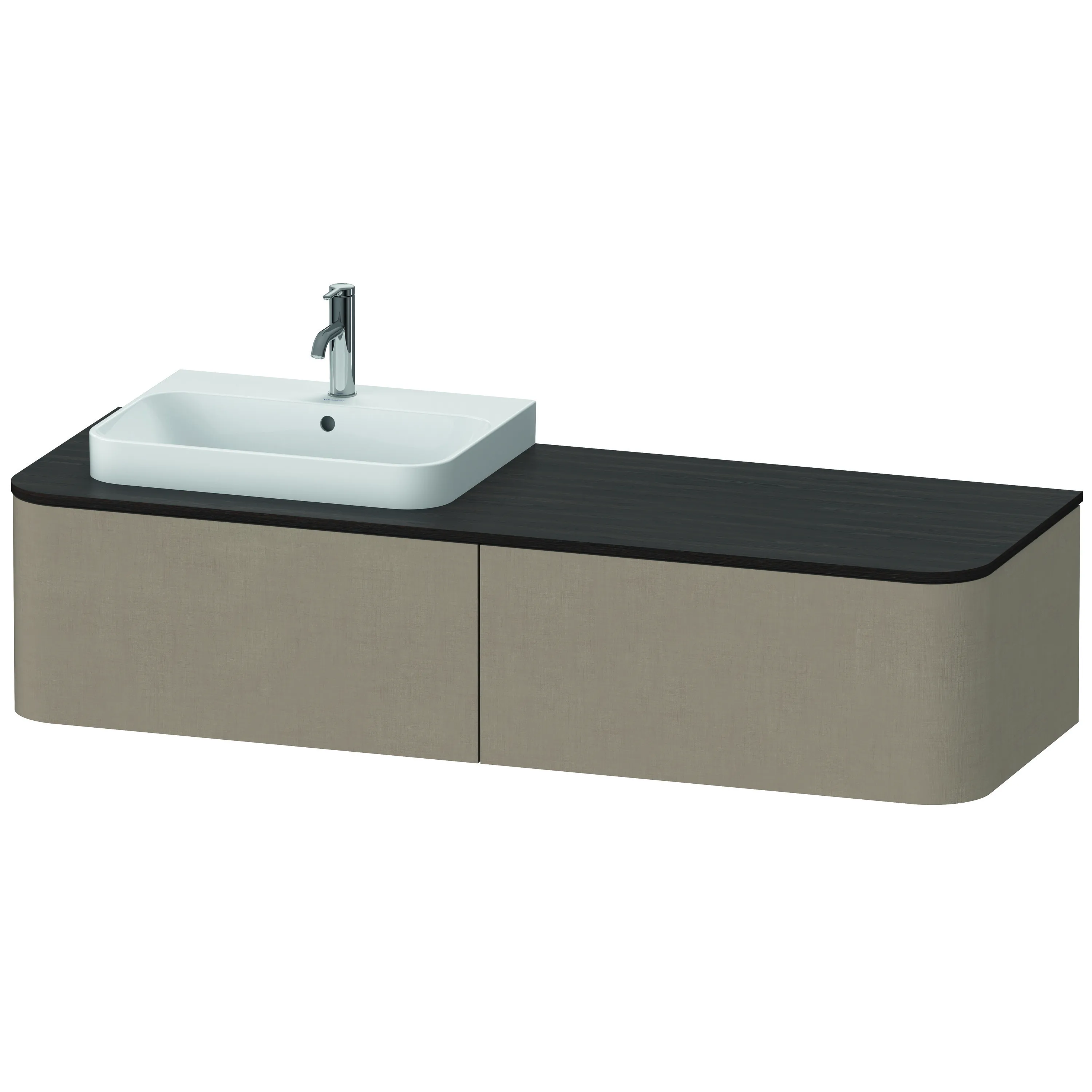Duravit Waschtischunterschrank wandhängend „Happy D.2 Plus“ Leinen Duravit Waschtischunterschrank wandhängend „Happy D.2 Plus“ Leinen