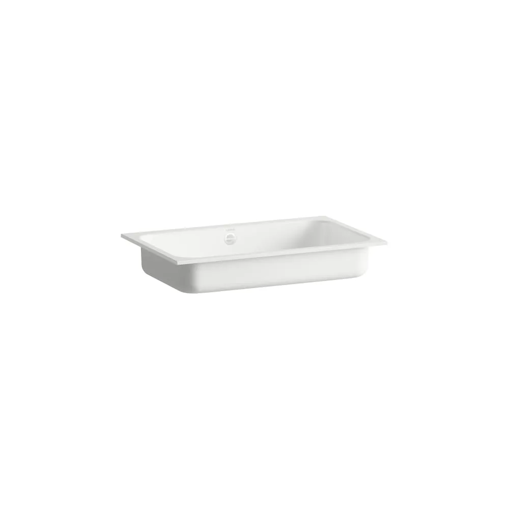 Laufen Einbauwaschtisch STREAM ohne Armaturenloch, 624 x 374 x 127 mm in weiß Laufen Einbauwaschtisch STREAM ohne Armaturenloch, 624 x 374 x 127 mm in weiß