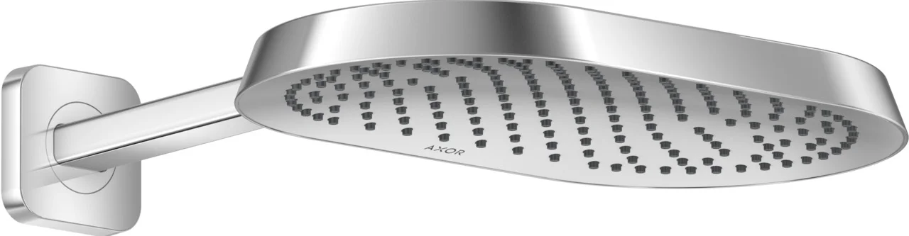Hansgrohe AXOR ShowerSphere Kopfbrause 370/220 mm, 1-Jet mit Brausearm, Chrom