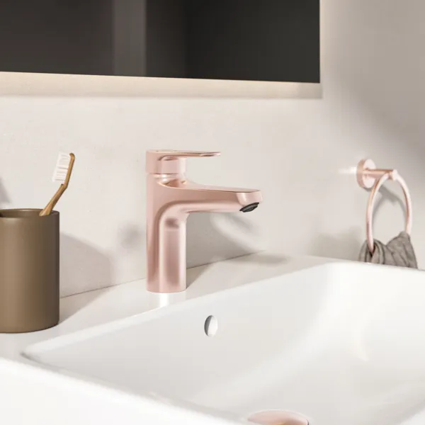 Ideal Standard Waschischarmatur Alu+ Ausladung 120mm BlueStart mit Ablaufgarnitur Rose Ideal Standard Waschischarmatur Alu+ Ausladung 120mm BlueStart mit Ablaufgarnitur Rose