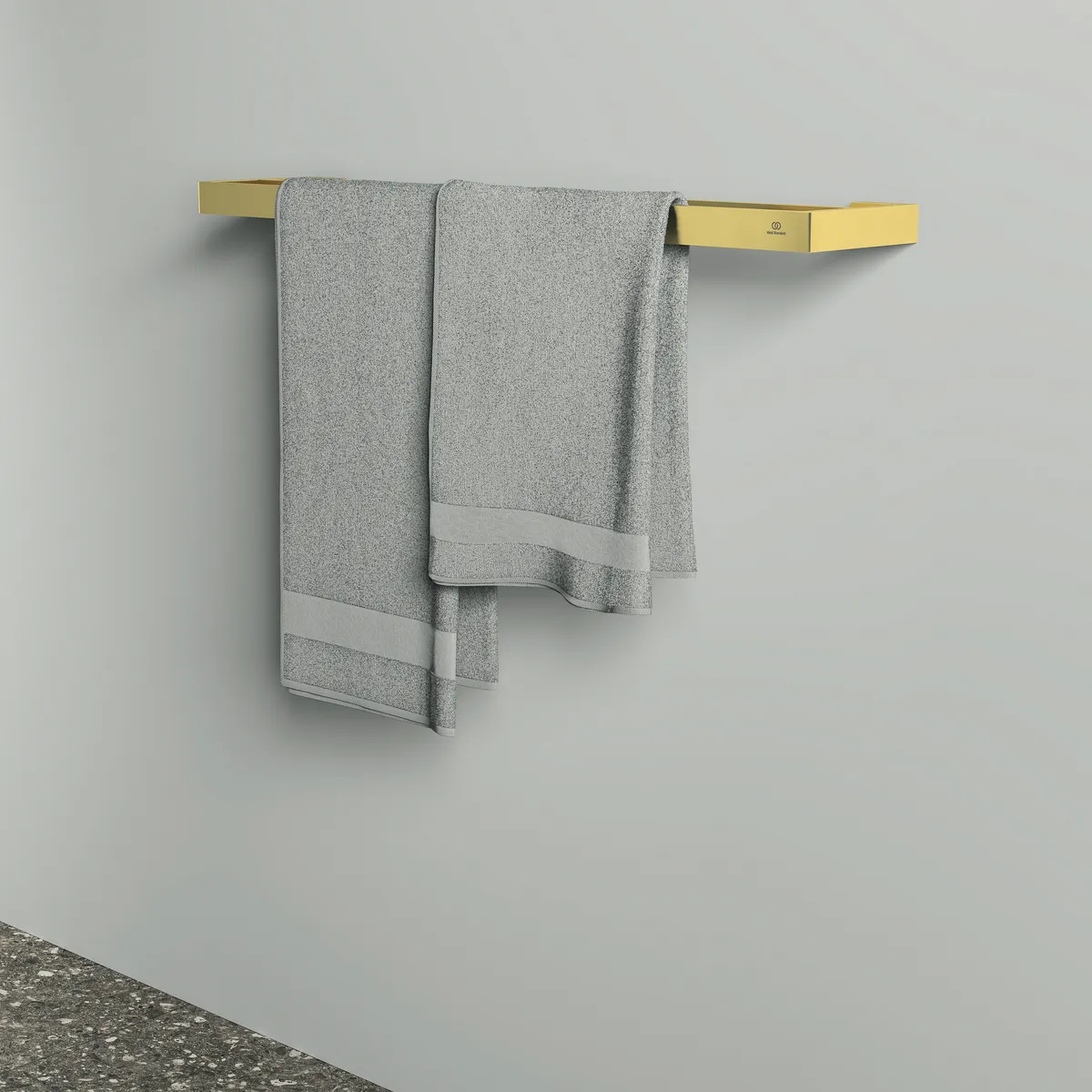 Ideal Standard Conca Cube T4500A2, doppelter Handtuchhalter, 600mm, Brushed Gold