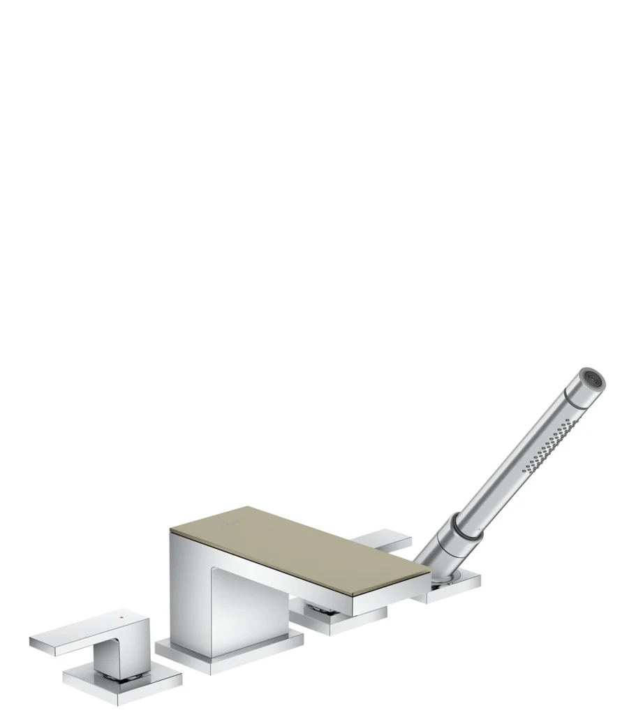 Hansgrohe AXOR MyEdition 4-Loch Wannenrandarmatur Chrom, Ausladung 151 mm, max. Durchfluss 22 l/min, Wannenrandmontage