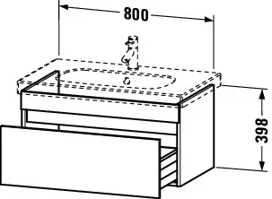 Duravit Waschtischunterschrank wandhängend „DuraStyle“ 80 × 39,8 × 45,3 cm Duravit Waschtischunterschrank wandhängend „DuraStyle“ 80 × 39,8 × 45,3 cm