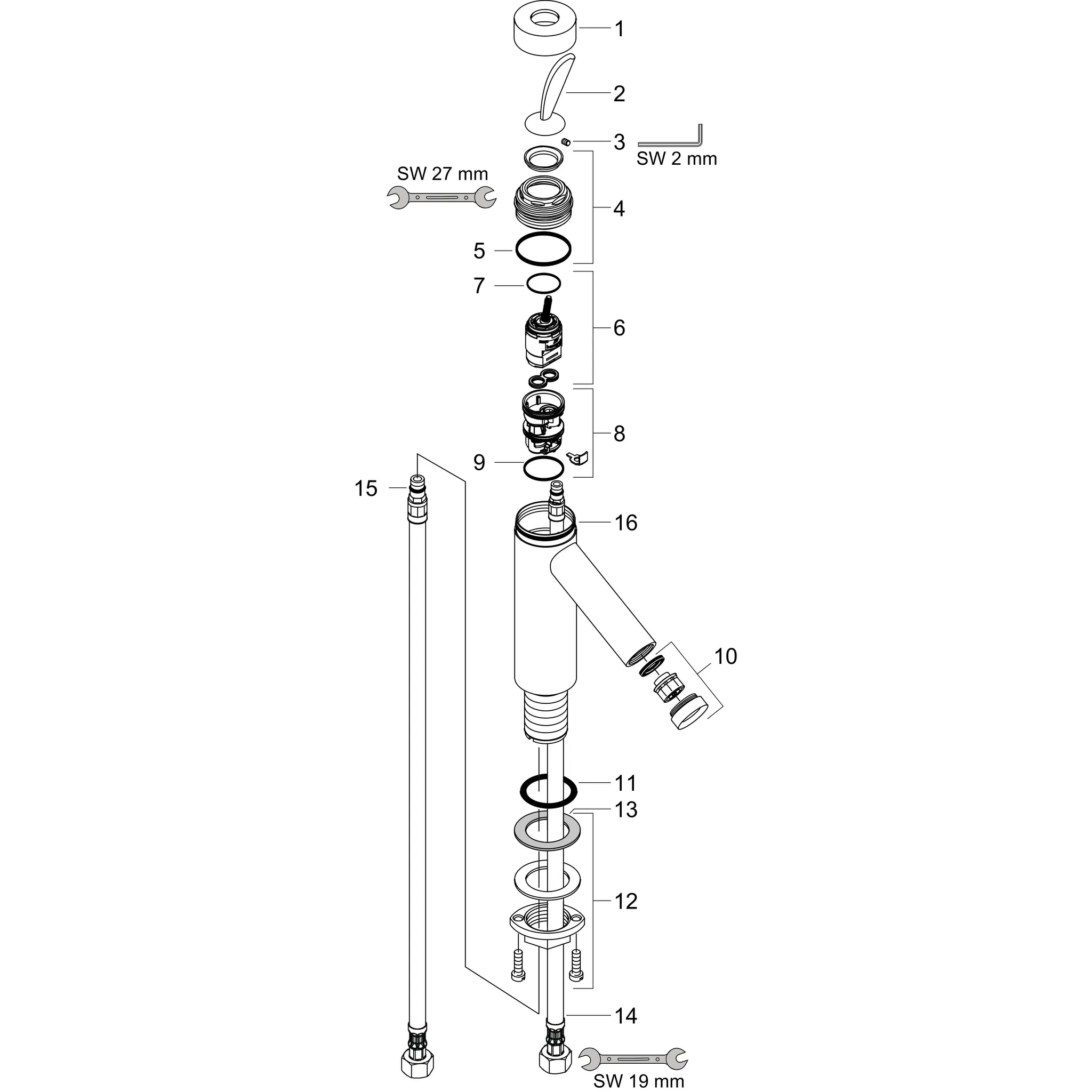 Hansgrohe AXOR Starck Classic Einhebel-Waschtischmischer 70 mit Ablaufgarnitur, Chrom Hansgrohe AXOR Starck Classic Einhebel-Waschtischmischer 70 mit Ablaufgarnitur, Chrom
