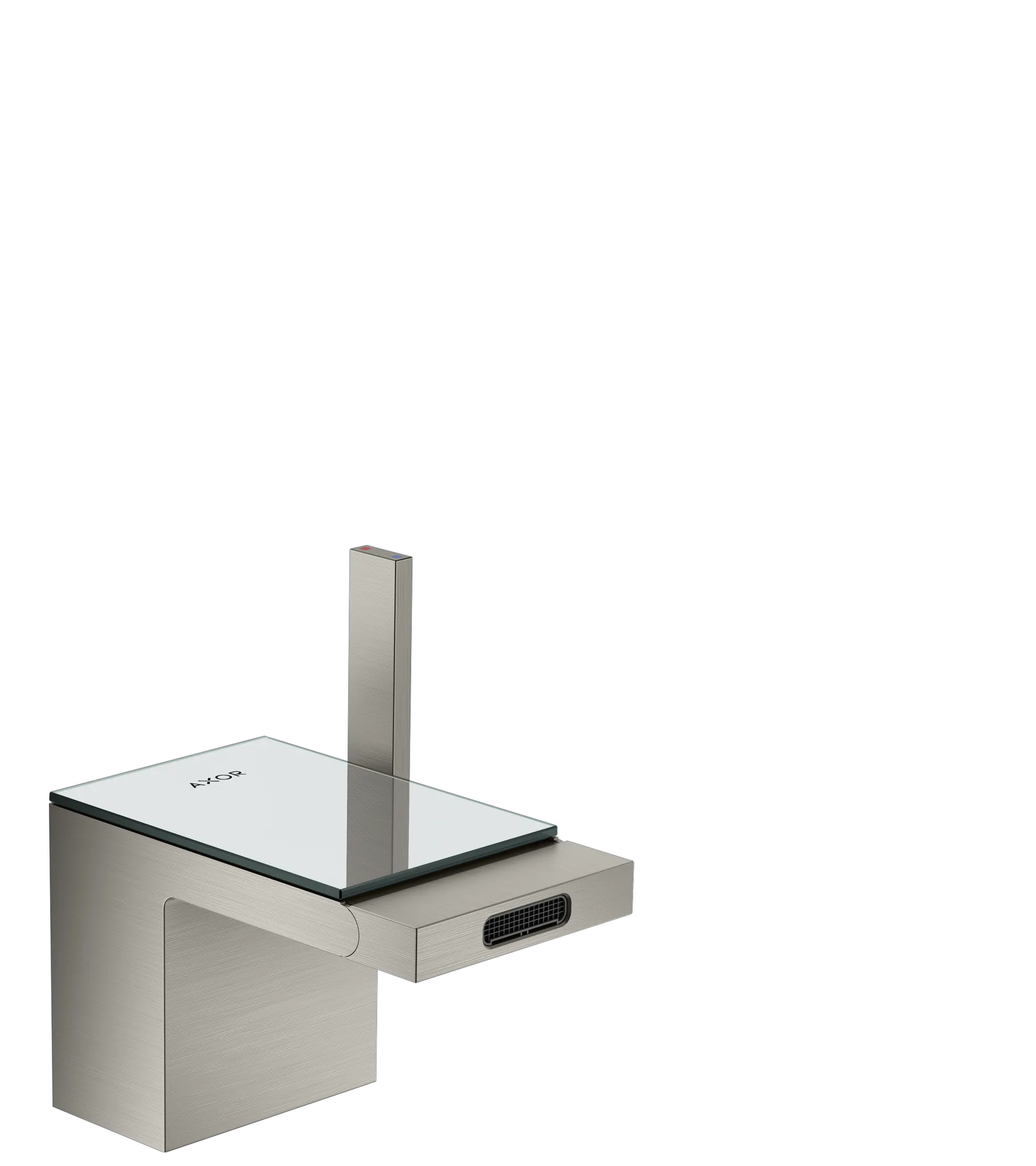 Hansgrohe AXOR MyEdition Mischer mit Platte 117 Glas, Spiegel Hansgrohe AXOR MyEdition Mischer mit Platte 117 Glas, Spiegel