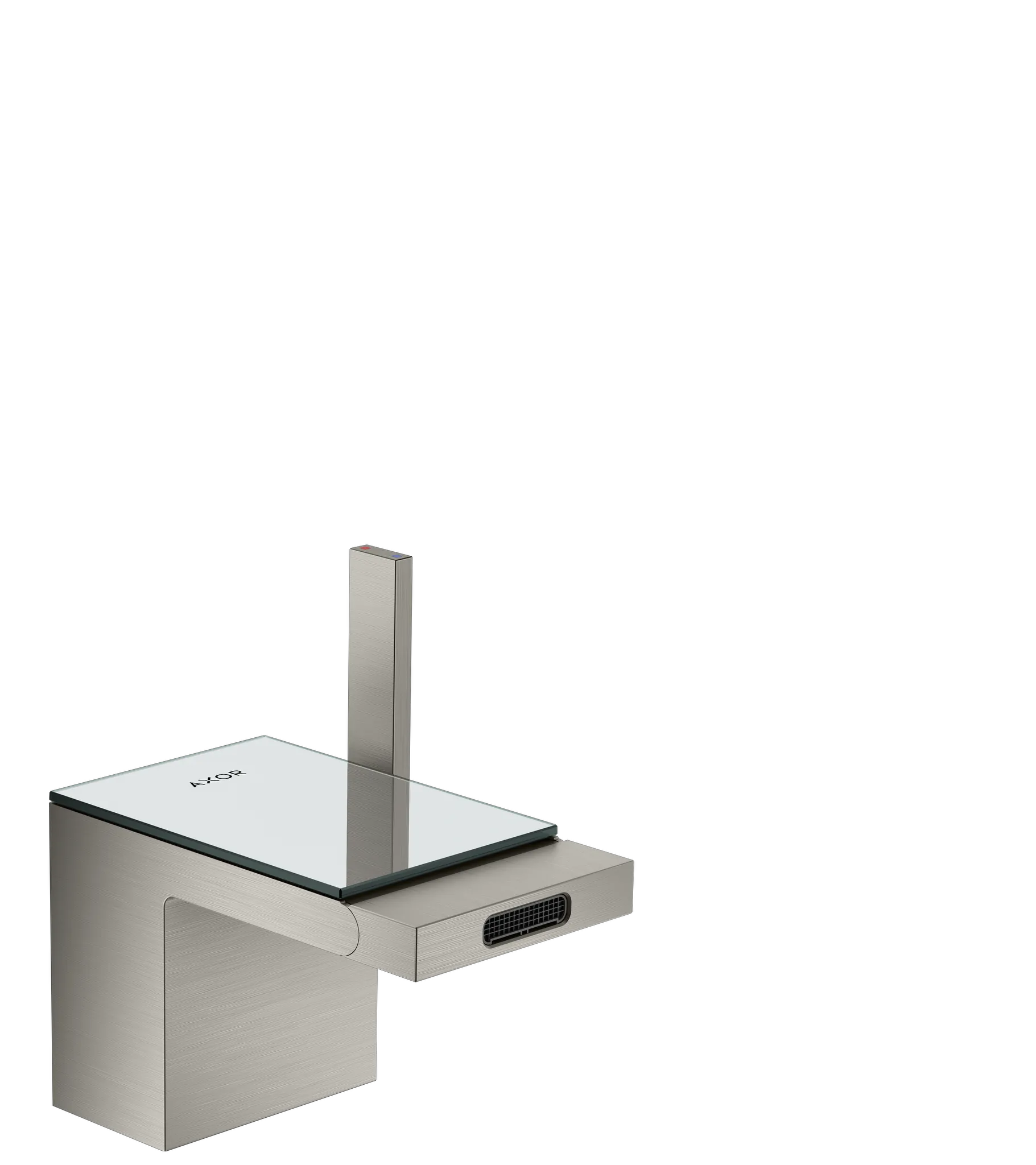 Hansgrohe AXOR MyEdition Mischer mit Platte 117 Glas, Spiegel Hansgrohe AXOR MyEdition Mischer mit Platte 117 Glas, Spiegel