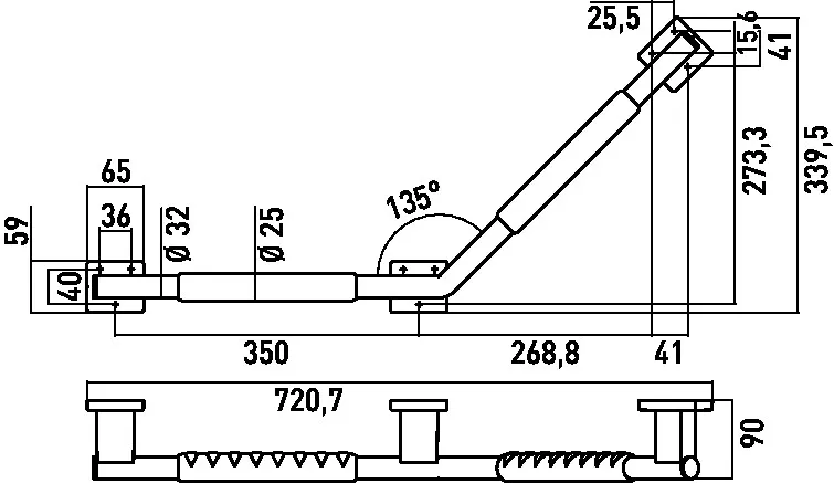 emco system 2 Winkelgriff, links 135 Grad, rutschhemmend, chrom/schwarz emco system 2 Winkelgriff, links 135 Grad, rutschhemmend, chrom/schwarz