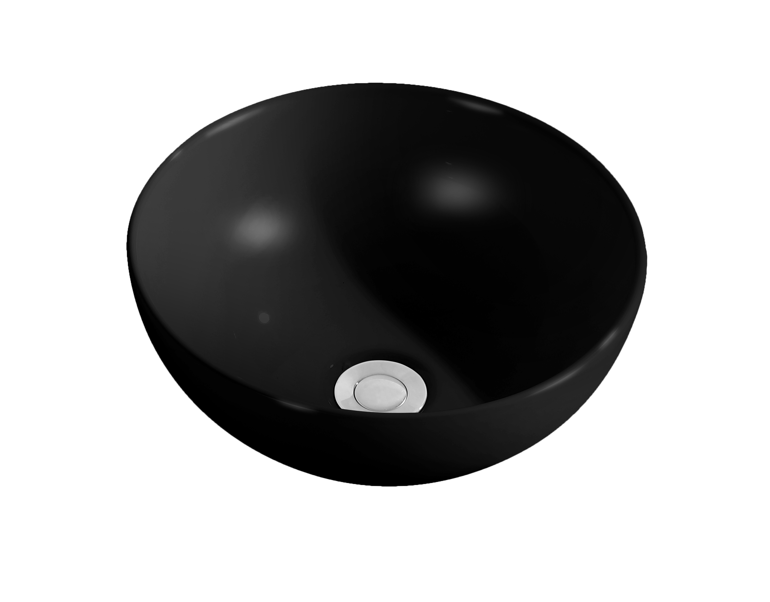 Aufsatzwaschtisch AqvaCeramica "SlimRim" - Durchmesser 325 mm - Höhe 140 mm - ohne Überlauf - mattschwarz Aufsatzwaschtisch AqvaCeramica "SlimRim" - Durchmesser 325 mm - Höhe 140 mm - ohne Überlauf - mattschwarz