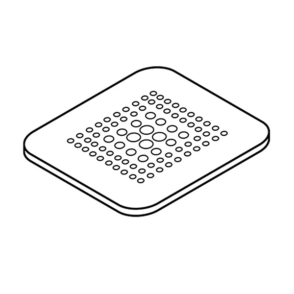 Laufen Siphonabdeckung aus Edelstahl für Siphon H295127, PRO Duschwanne, Marbond beige matt, Standard Laufen Siphonabdeckung aus Edelstahl für Siphon H295127, PRO Duschwanne, Marbond beige matt, Standard