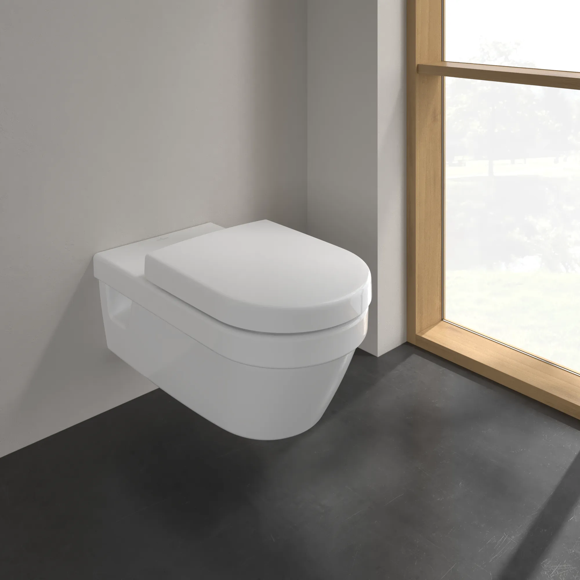 Wand-Tiefspül-WC DirectFlush „ViCare“ 37 × 32,5 × 70 cm ohne Spülrand