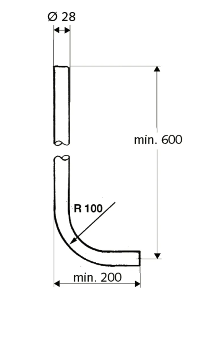 WC-Spülrohrgarnitur, chrom WC-Spülrohrgarnitur, chrom