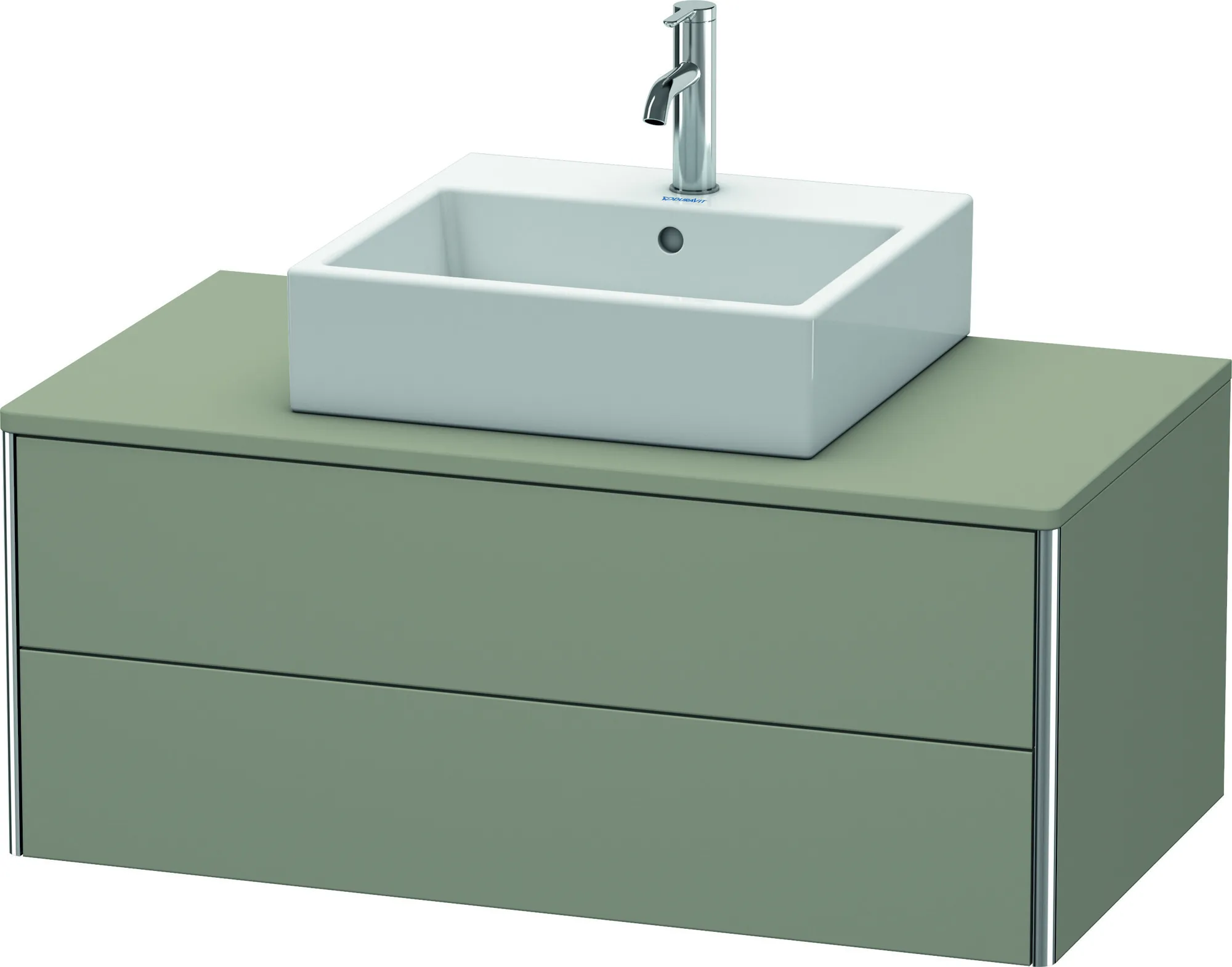 Duravit Waschtischunterschrank wandhängend „XSquare“ 100 × 40 × 54,8 cm Steingrau Seidenmatt Duravit Waschtischunterschrank wandhängend „XSquare“ 100 × 40 × 54,8 cm Steingrau Seidenmatt