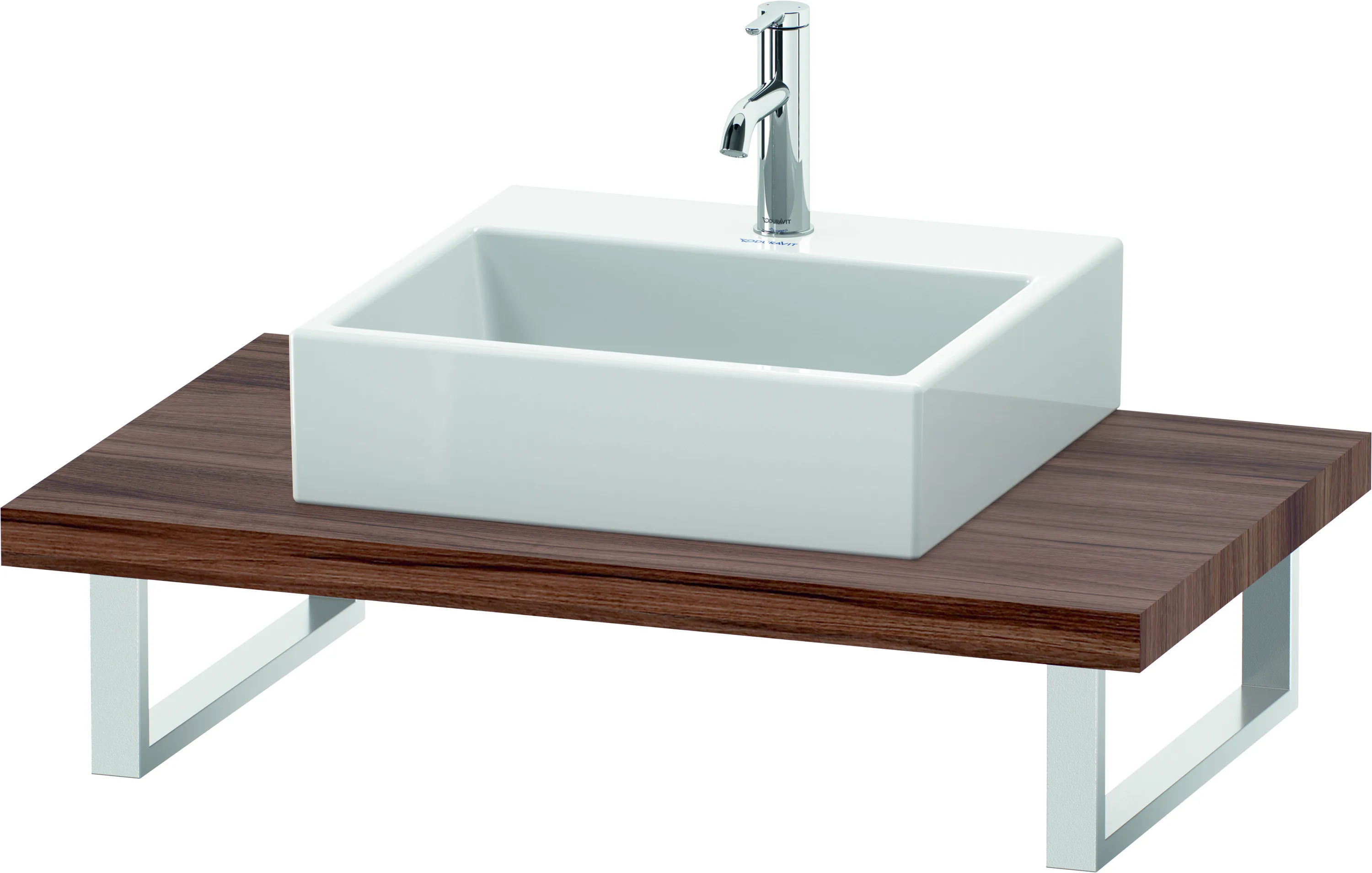 Duravit Konsole „L-Cube“ in Nussbaum Natur Duravit Konsole „L-Cube“ in Nussbaum Natur