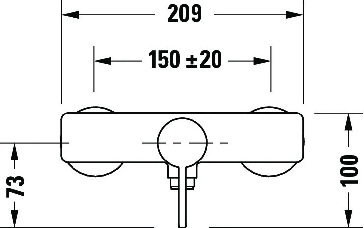 Einhand-Duscharmatur „D-Neo“ in Chrom Einhand-Duscharmatur „D-Neo“ in Chrom