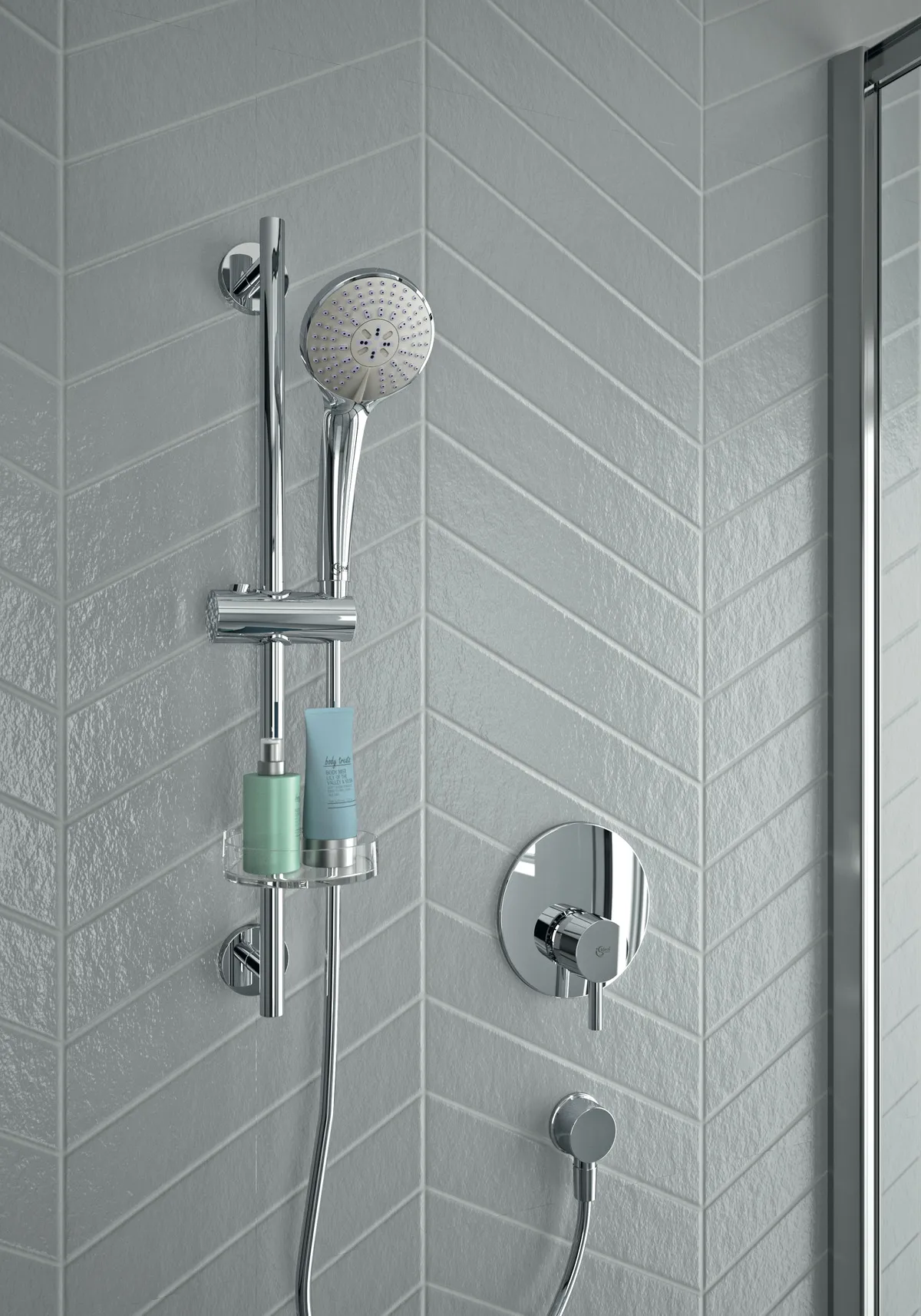 Wandanschlussbogen Unterputz Idealrain, Chrom Wandanschlussbogen Unterputz Idealrain, Chrom