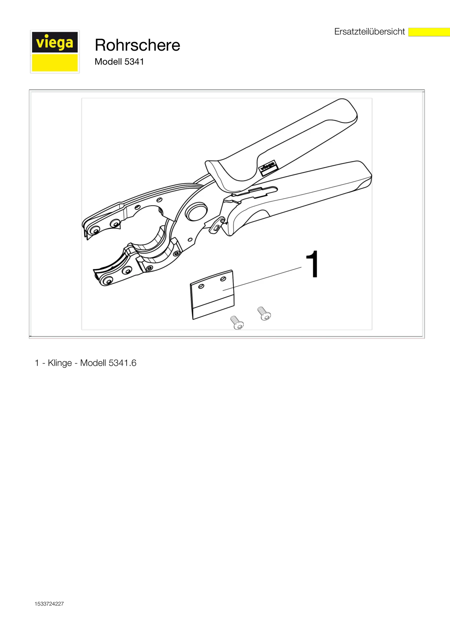 Viega „Sanfix“ Rohrschere für Kunststoffrohr 12 - 25 mm für ⌀ 12 mm Viega „Sanfix“ Rohrschere für Kunststoffrohr 12 - 25 mm für ⌀ 12 mm