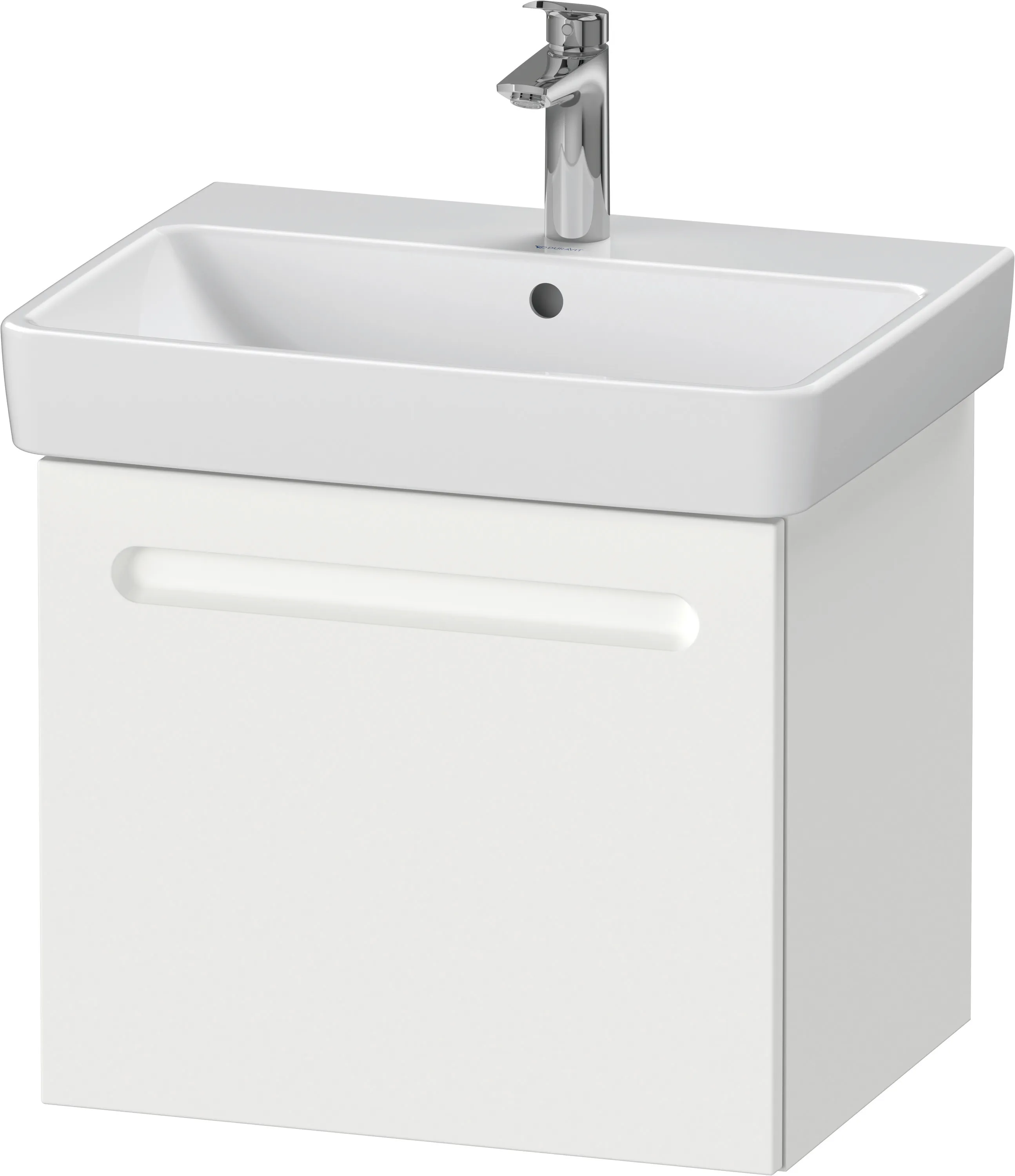 Duravit Waschtischunterschrank wandhängend „No.1“ 54 × 47,8 × 42,6 cm in Beton Matt