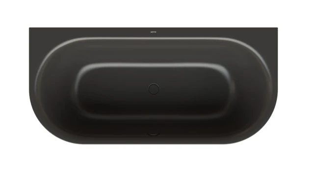 Bette oval Badewanne „BetteLux Oval I Silhouette“ 180 × 85 cm in Anthracite