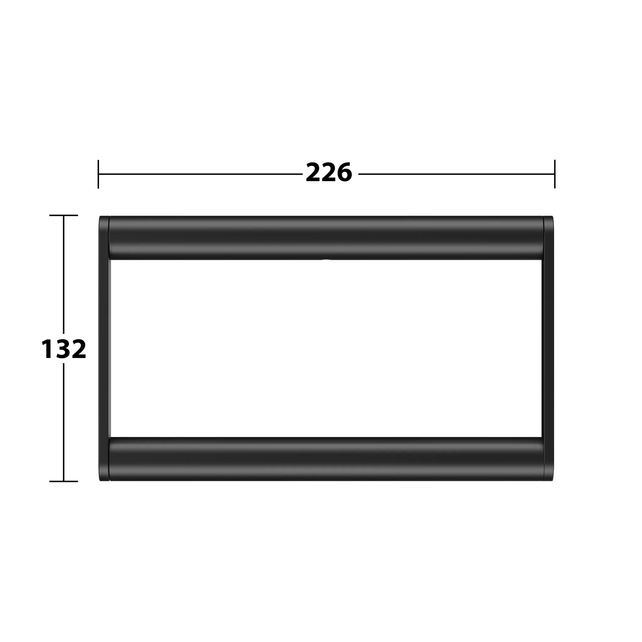 Plan Handtuchring schwarz matt Plan Handtuchring schwarz matt