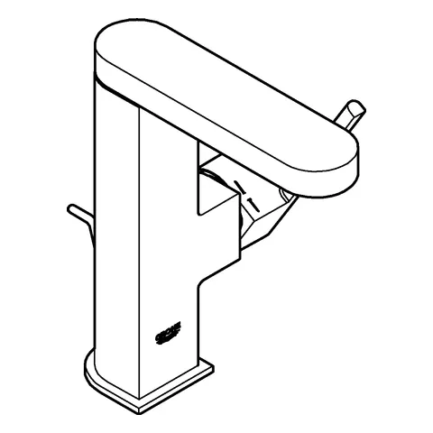 Grohe Einhand-Waschtischbatterie Plus, M-Size in hard graphite gebürstet