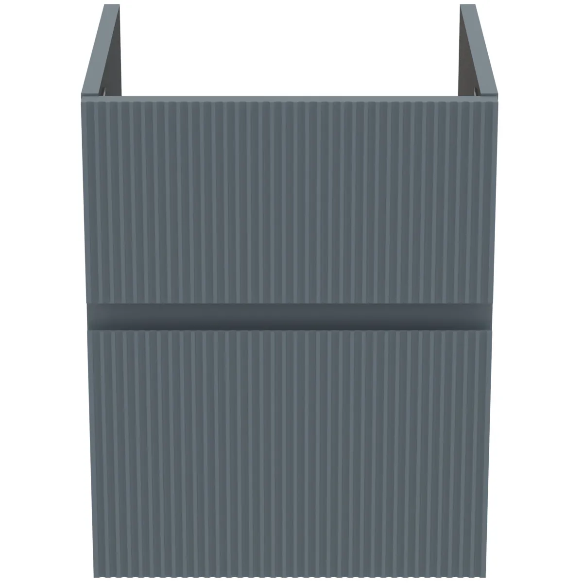 Ideal Standard Waschtischunterschrank Finesse Aschblau matt 430x402x540 mm 2 Schubladen Softclose Wandhängend
