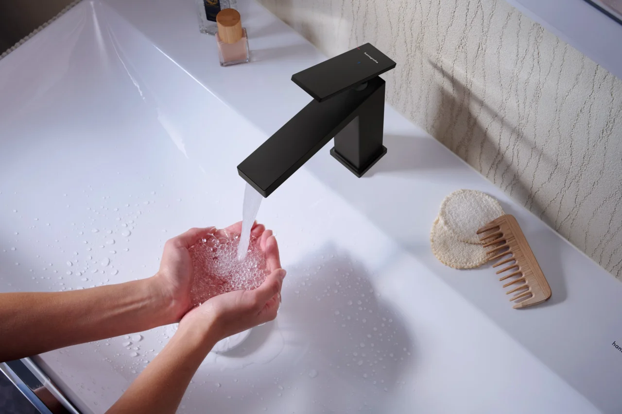 Hansgrohe Xelu Q Waschtisch, weiß, 800x480 mm, wandhängend, mit Hahnloch, ohne Überlauf, SmartClean Glasur
